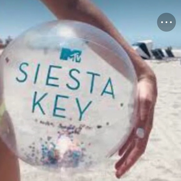 Clear Confetti Beach Ball - Picture 2 of 2